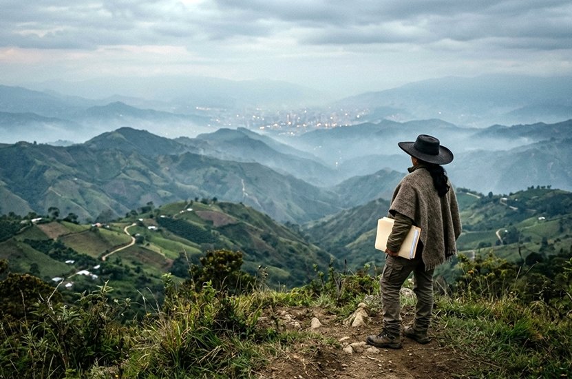Loma_rural_colombiana La brecha entre en campo y la ciudad en Colombia